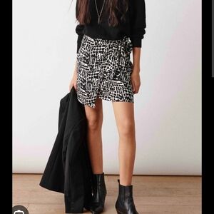 Ba&sh wrap skirt Ore in black, size 1 (US S)